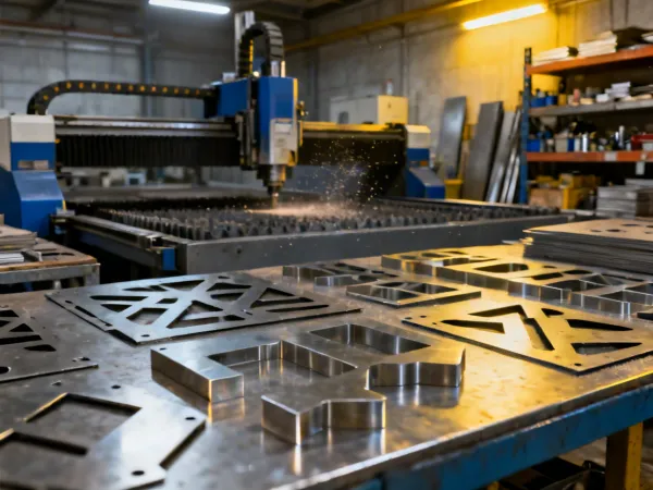 Laser-cut metal parts for fabrication