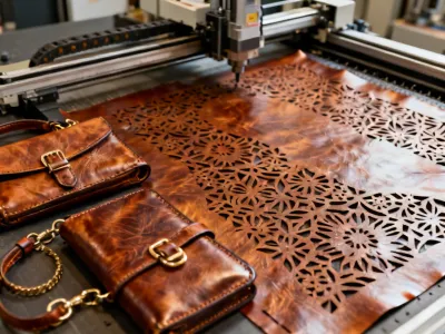 Laser cutting leather and textiles